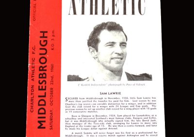 Charlton v Middlesbrough 22.10.1960 (6-6 Hat Trick but only one point)
