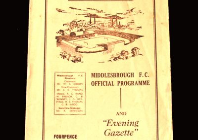 Middlesbrough v Stoke 25.03.1961 (1 Goal)
