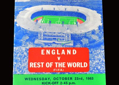 England v The Rest of the World 23.10.1963