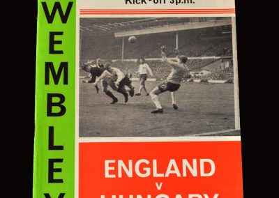 England v Hungary 05.05.1965