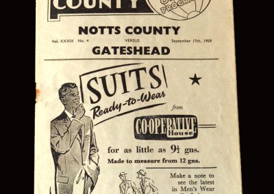 Gateshead v Notts County 17.09.1959