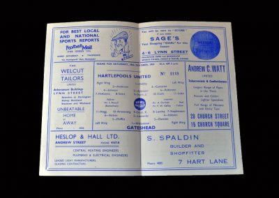 Gateshead v Hartlepool 10.10.1959