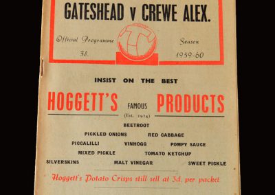 Gateshead v Crewe 17.10.1959