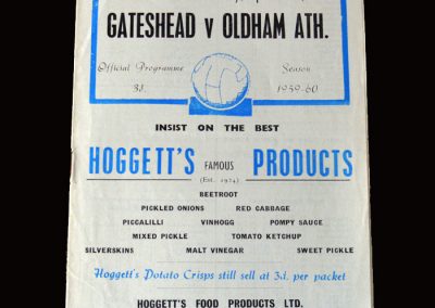 Gateshead v Oldham 23.04.1960