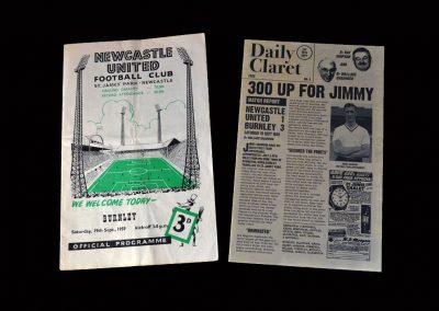 Burnley v Newcastle 19.09.1959