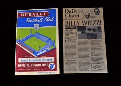 Burnley v Man City 24.10.1959