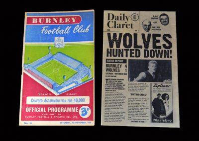Burnley v Wolves 07.11.1959