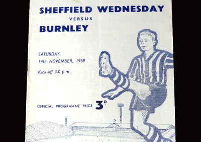 Burnley v Sheff Wed 14.11.1959