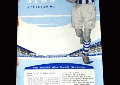 Burnley v West Brom 23.01.1960