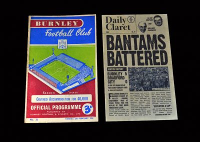 Burnley v Bradford 23.02.1960 (FA Cup Round 5 Replay)