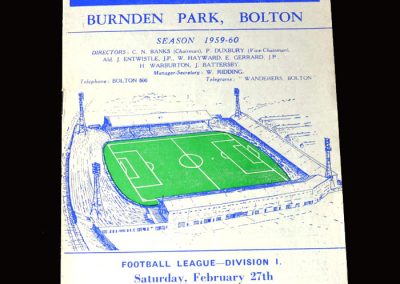 Burnley v Bolton 27.02.1960