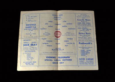Burnley v Blackburn 05.03.1960