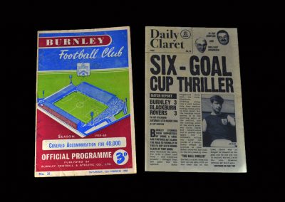 Burnley v Blackburn 12.03.1960 (FA Cup Round 6)