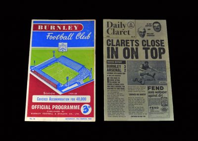 Burnley v Arsenal 19.03.1960