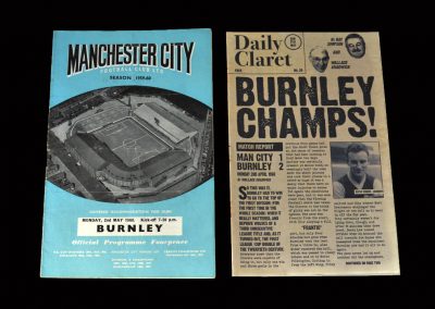 Burnley v Man City 02.05.1960