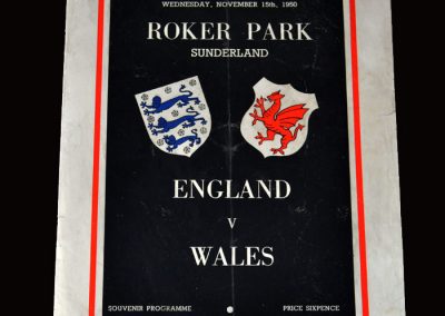 England v Wales 15.11.1950