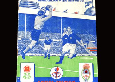 England v Argentina 09.05.1951
