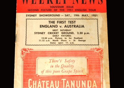 England v New South Wales 26.05.1951 8-1