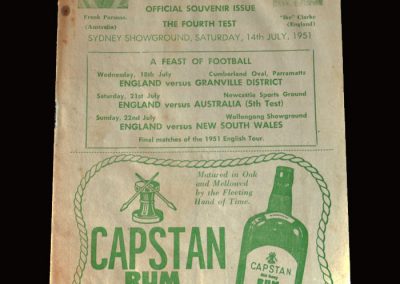 England v Australia 14.07.1951 6-1