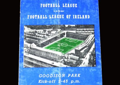 Football League v Irish League 10.10.1951