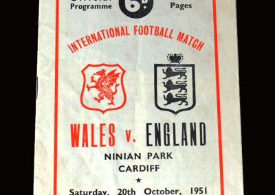 Wales v England 20.10.1951