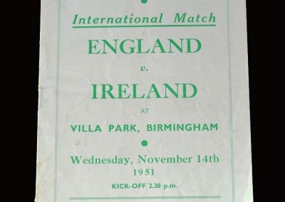 England v Ireland 14.11.1951