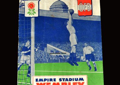 England v Austria 28.11.1951