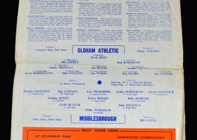 Middlesbrough v Oldham 14.01.1967