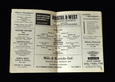 Middlesbrough v Swindon 04.03.1967