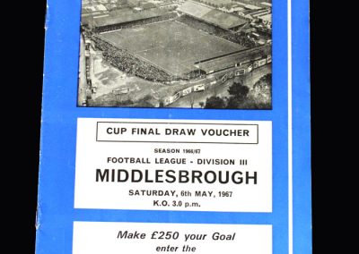 Middlesbrough v Brighton 06.05.1967