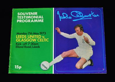 Jack Charlton Testimonial Leeds v Celtic 07.05.1973