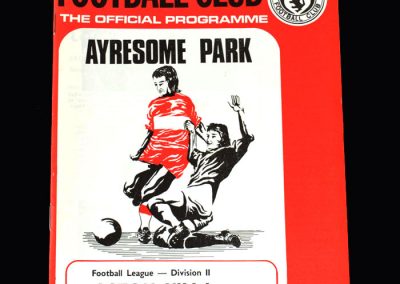 Middlesbrough v Aston Villa 15.09.1973