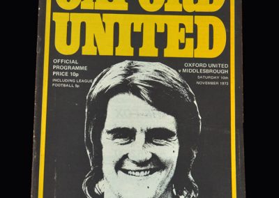 Middlesbrough v Oxford 10.11.1973