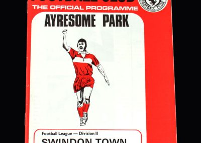Middlesbrough v Swindon 23.02.1974