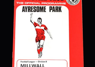 Middlesbrough v Millwall 09.03.1974
