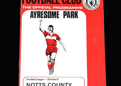 Middlesbrough v Notts County 06.04.1974