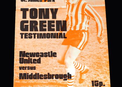 Middlesbrough v Newcastle 10.05.1974 (Tony Green Testimonial)