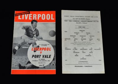 Liverpool v Port Vale 25.01.1964 (FA Cup 4th Round) | Liverpool v Port Vale 27.01.1964 (FA Cup 4th Round Replay)