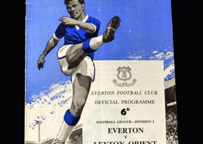 Orient v Everton 05.09.1962