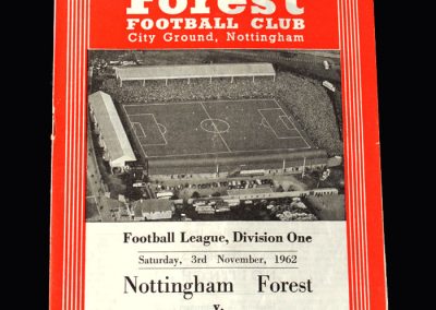 Orient v Notts Forest 03.11.1962
