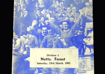 Orient v Notts Forest 23.03.1963