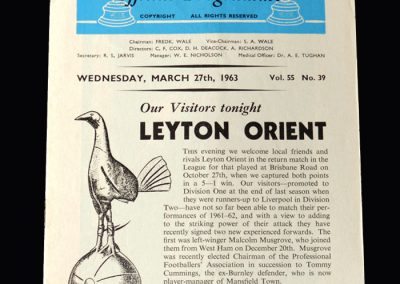 Orient v Spurs 27.03.1963