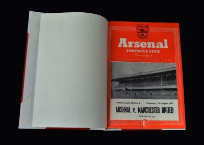 Arsenal v Man Utd 27.08.1952