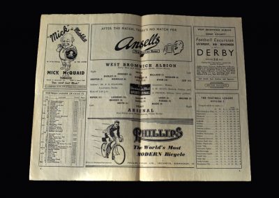 Arsenal v West Brom 01.11.1952
