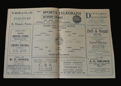 Preston Reserves v Stoke Reserves 29.08.1931 (Stanley Matthews)