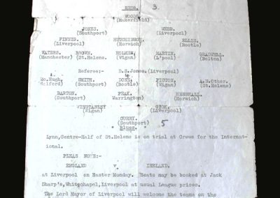 Reds v Blues (Liverpool Boys) 23.02.1936