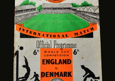 England v Denmark 05.12.1956