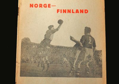 Norway v Finland 15.06.1958