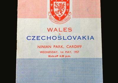 Wales v Czechoslovakia 01.05.1957