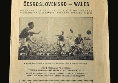 Czechoslovakia v Wales 26.05.1957